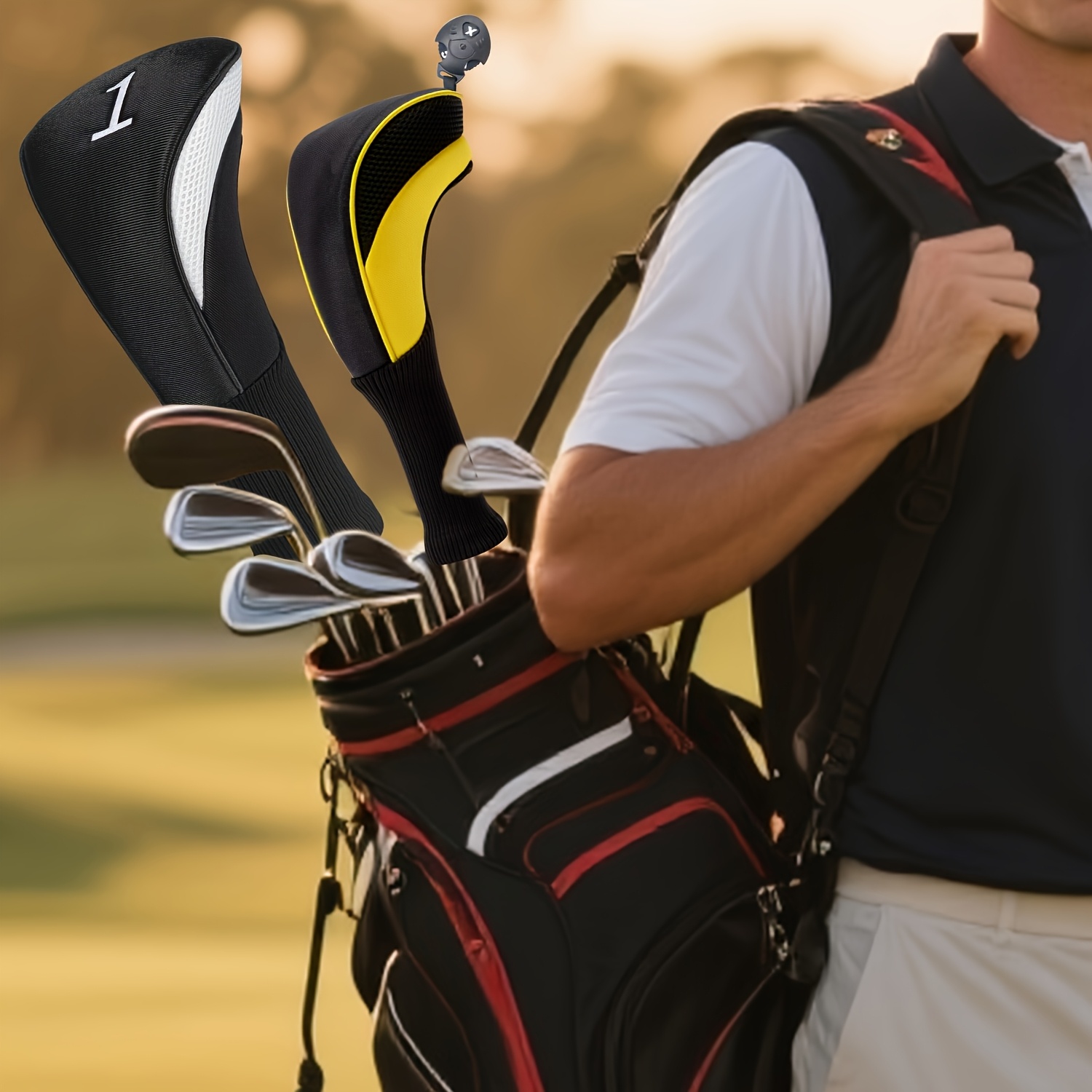 5 قطع أغطية رؤوس مضارب الجولف، - مراجعة Golf Equipment Organizer وسعره
